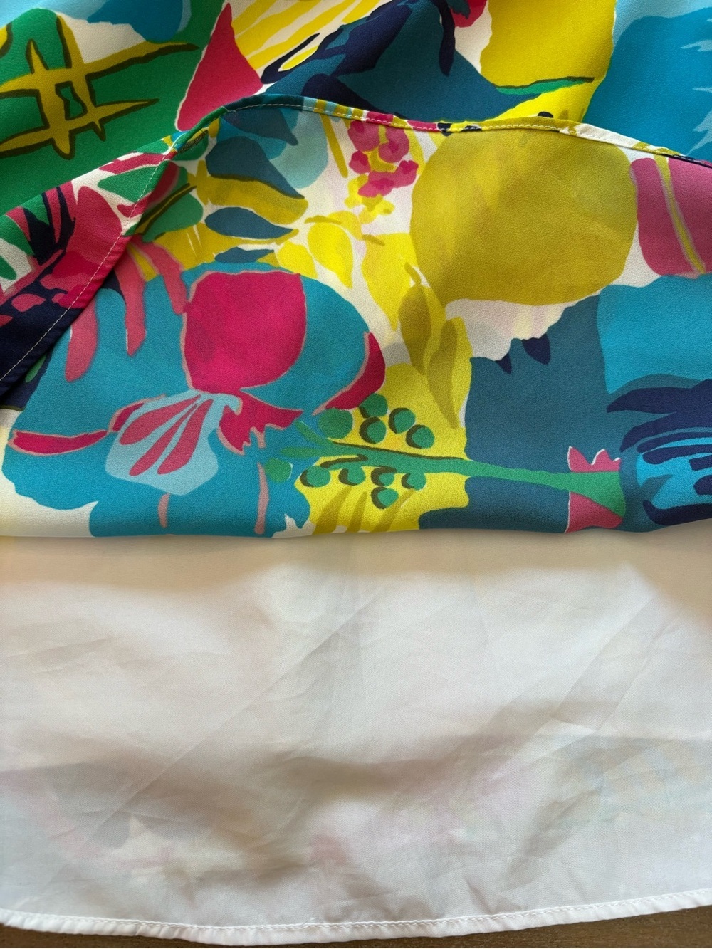 J. Crew Floral Ruffle Vacation Dress Mini Tropical Bright Size 4 - Picture 7 of 9
